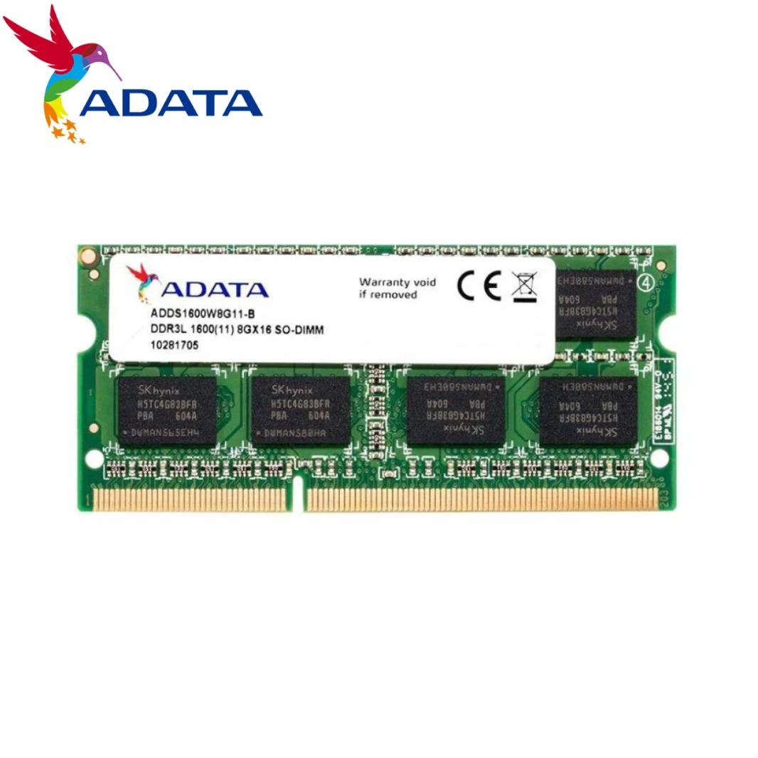 وحدة ذاكرة ADATA DDR3 بسعة 8 جيجابايت - 1600 ميجا هرتز، ذاكرة عشوائية