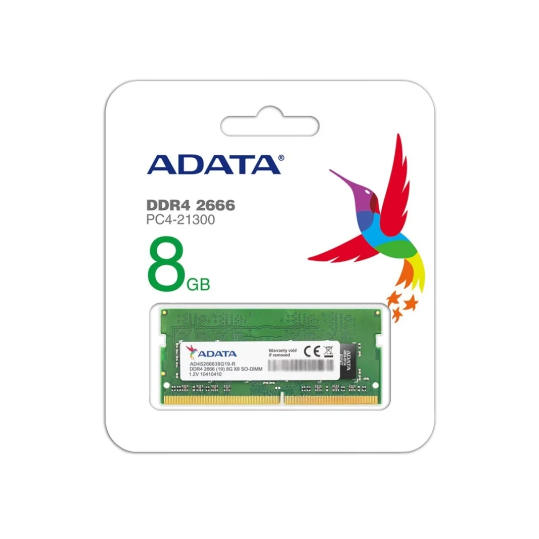 ذاكرة ADATA DDR4 SO-DIMM (NB) سعة 8 جيجابايت 2666 (19)