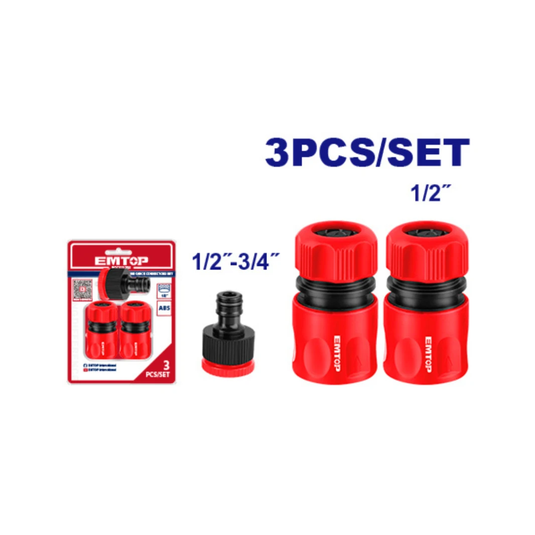 EMTOP HOSE QUICK CONNECTORS SET 3PCS