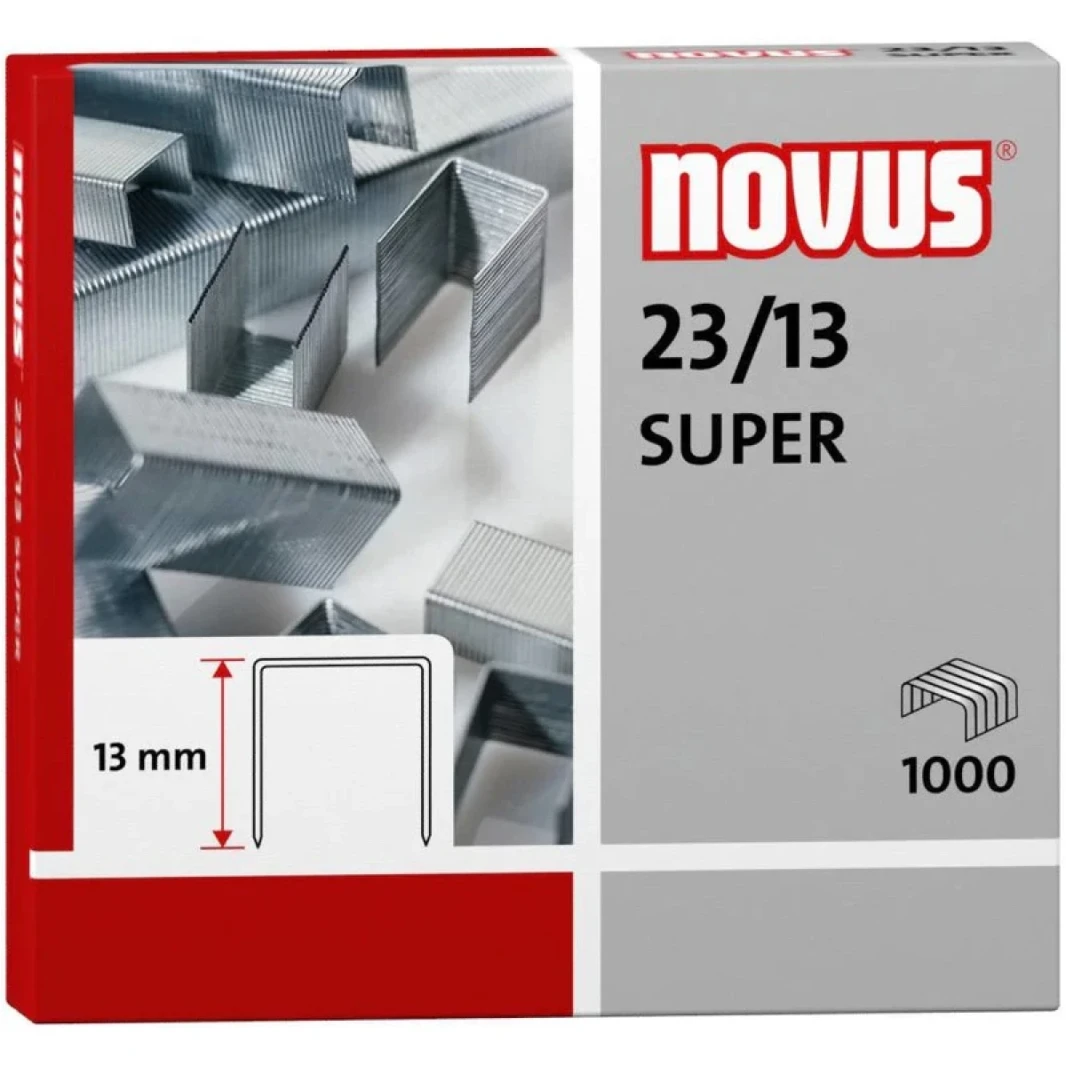 Novus 23/13 Super Staples - Pack of 1000