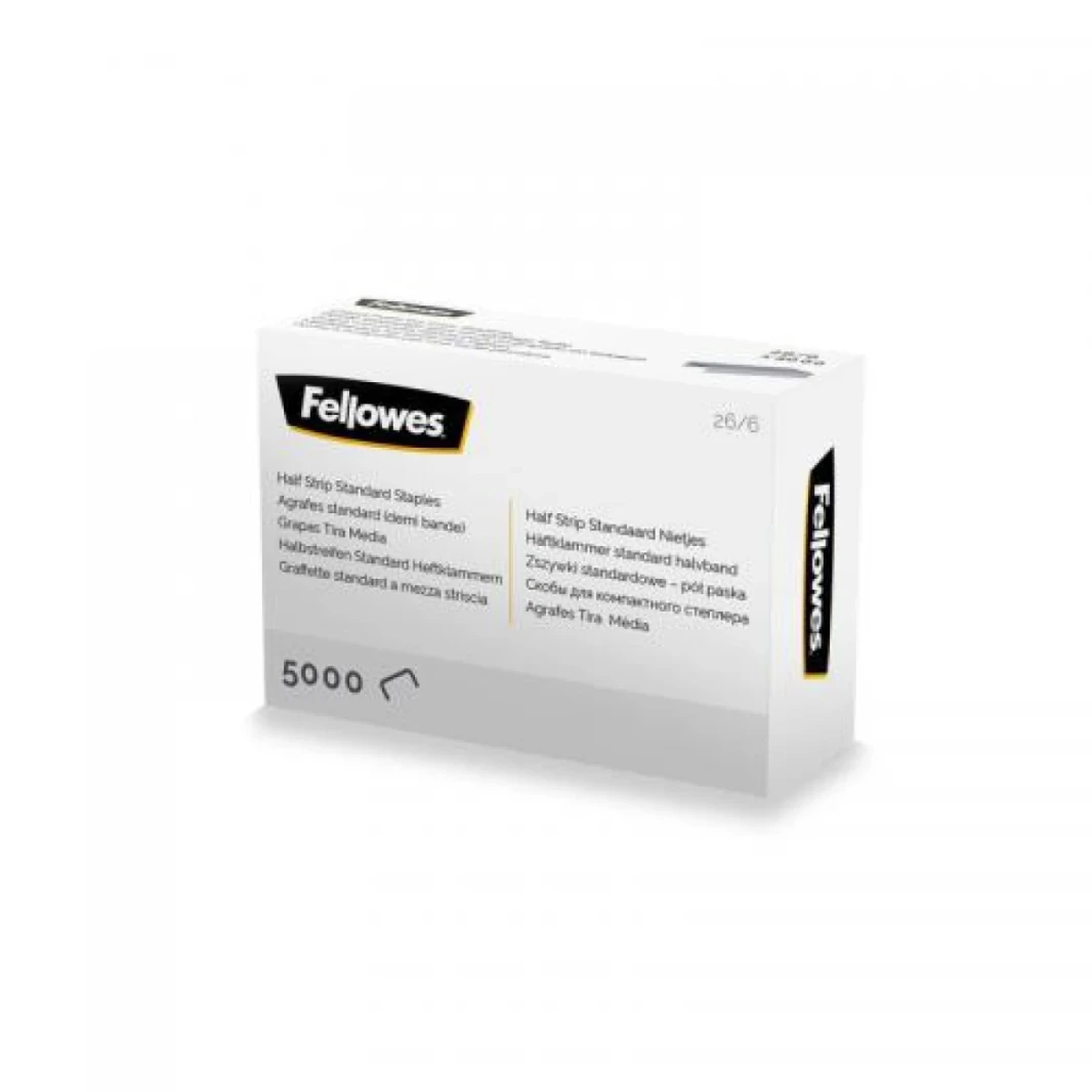 دبابيس نصف شريطية Fellowes 26/6 (عبوة 5000)