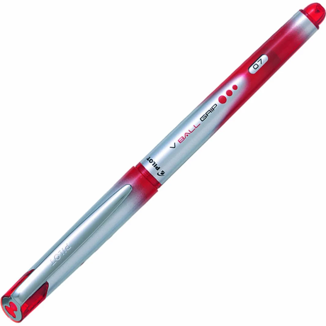 قلم Pilot V BALL Grip باللون الأحمر