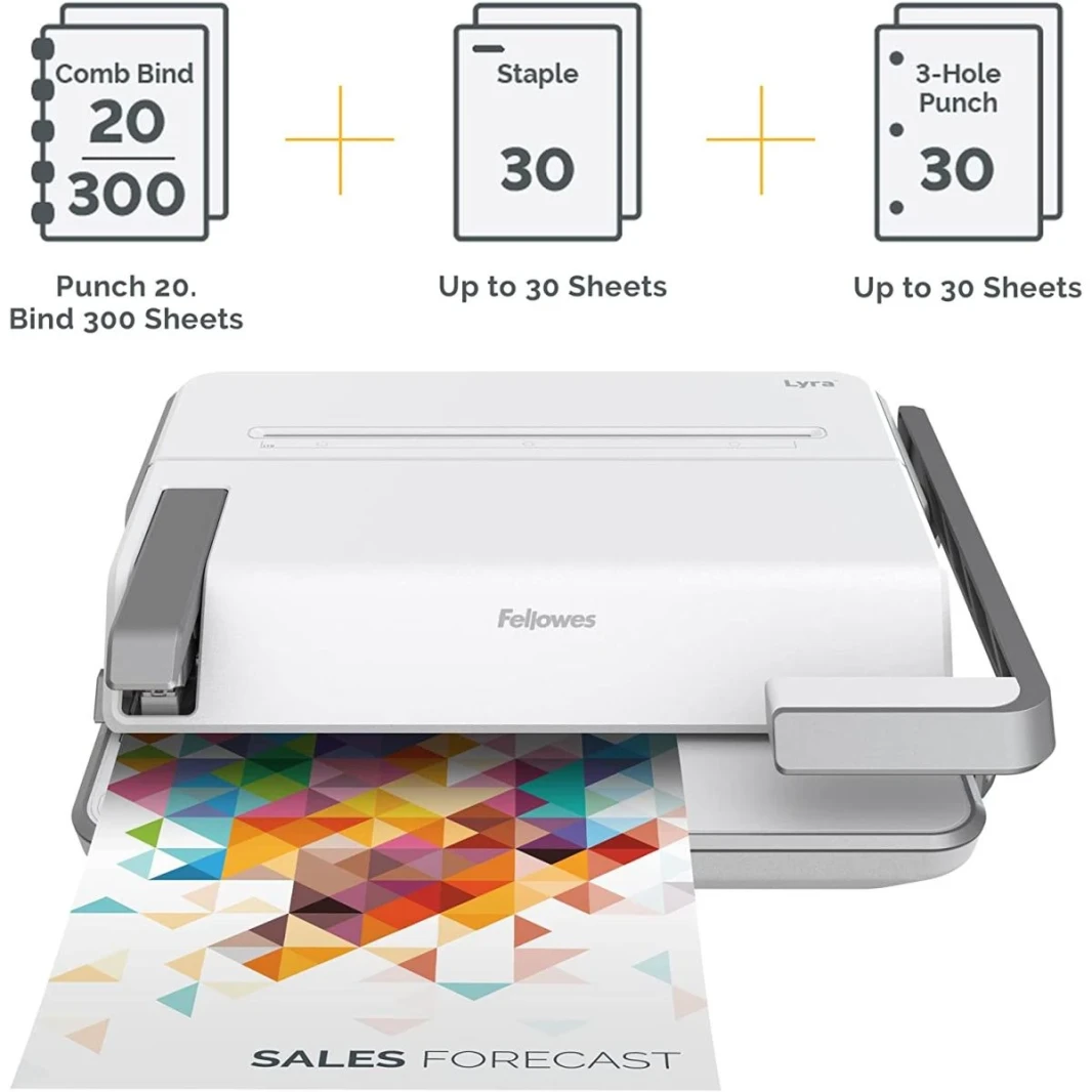 مركز تجليد Fellowes Lyra 3 في 1