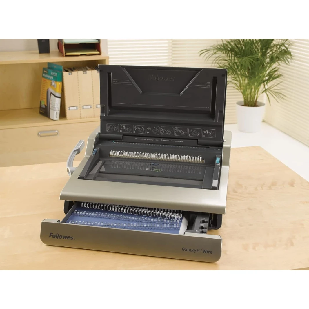 آلة تجليد الأسلاك الكهربائية Fellowes Galaxy-E مع مجموعة البدء