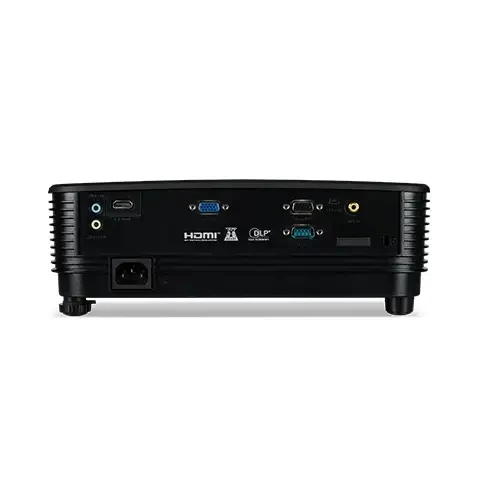 Acer X1123HP Projector with SVGA Resolution (800 x 600), Contrast 20,000:1, Brightness 4000 ANSI, Format 4:3, VGA, HDMI, Lamp Life 5000 Hours, Built-in Speakers - Black