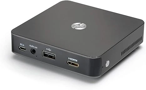 HP MP100 Mobile LED Wireless Projector, Ultra Mini with Rechargeable Battery, HDMI, 100 Lumens, 100"" Display, Speaker, WVGA 854 x 480