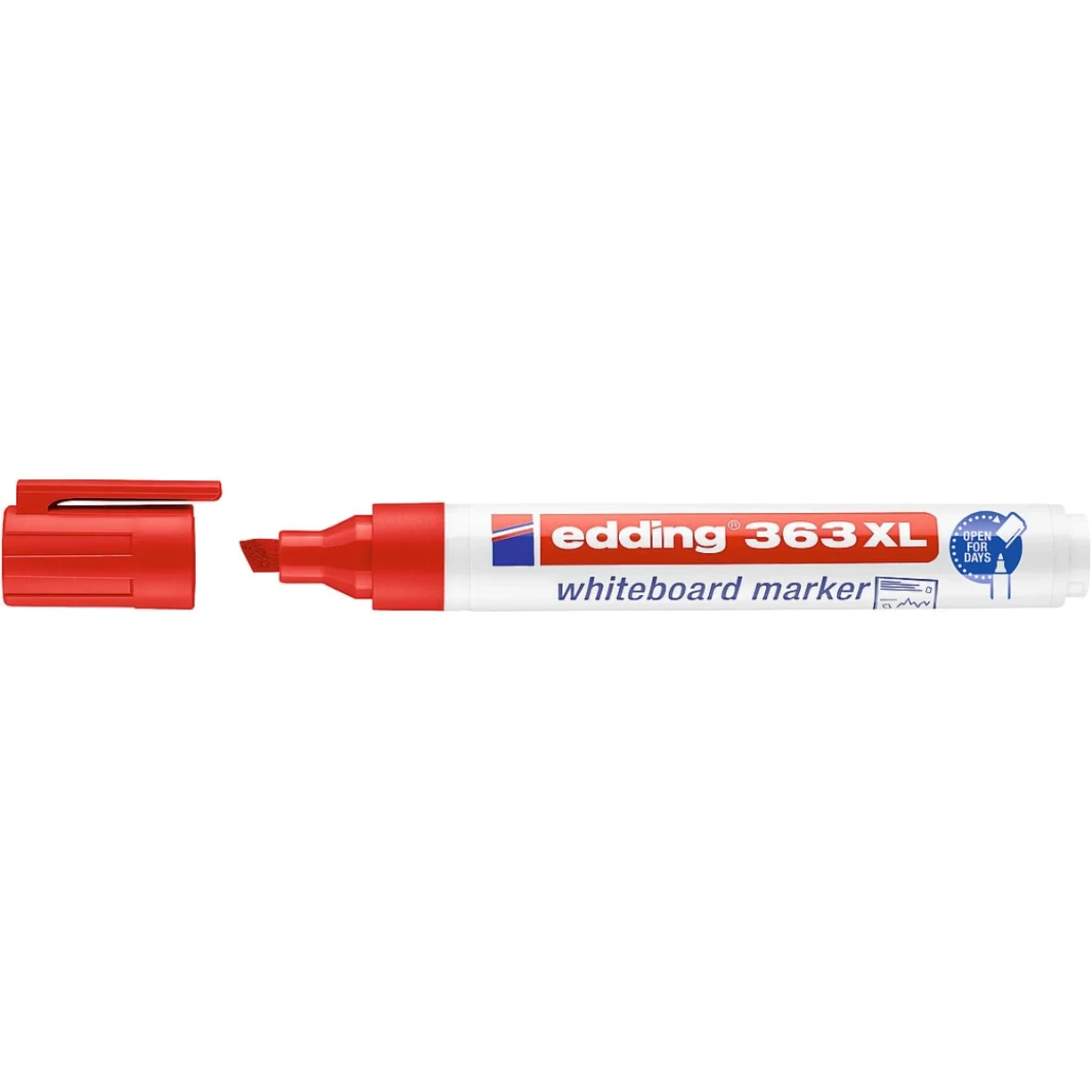 Edding 363XL Whiteboard ، علامة قابلة لإعادة التعبئة باللون الأحمر