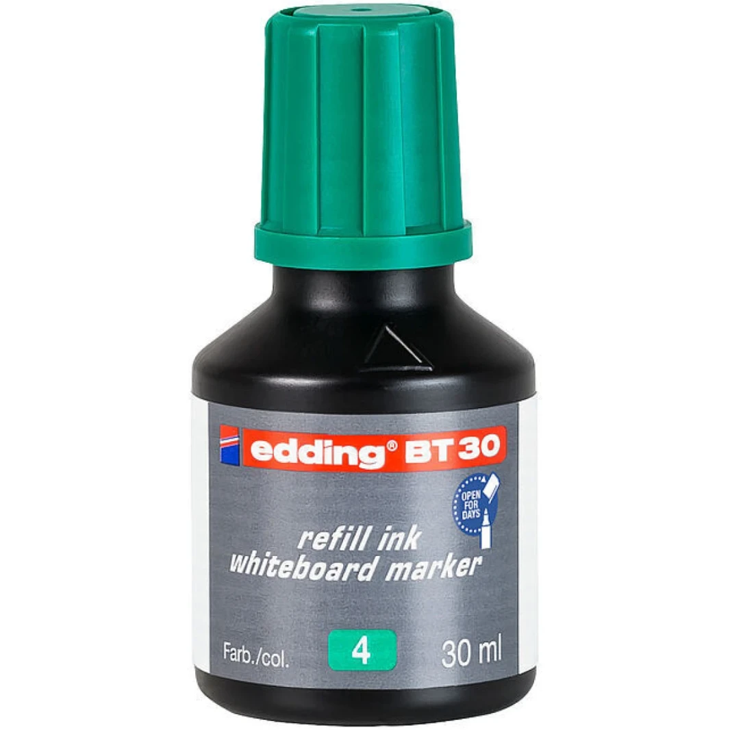 Edding BT 30 إعادة ملء الحبر الأبيض علامة الأخضر