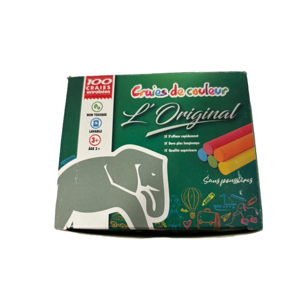 Colored Chalk pack of 100,  5 Colors