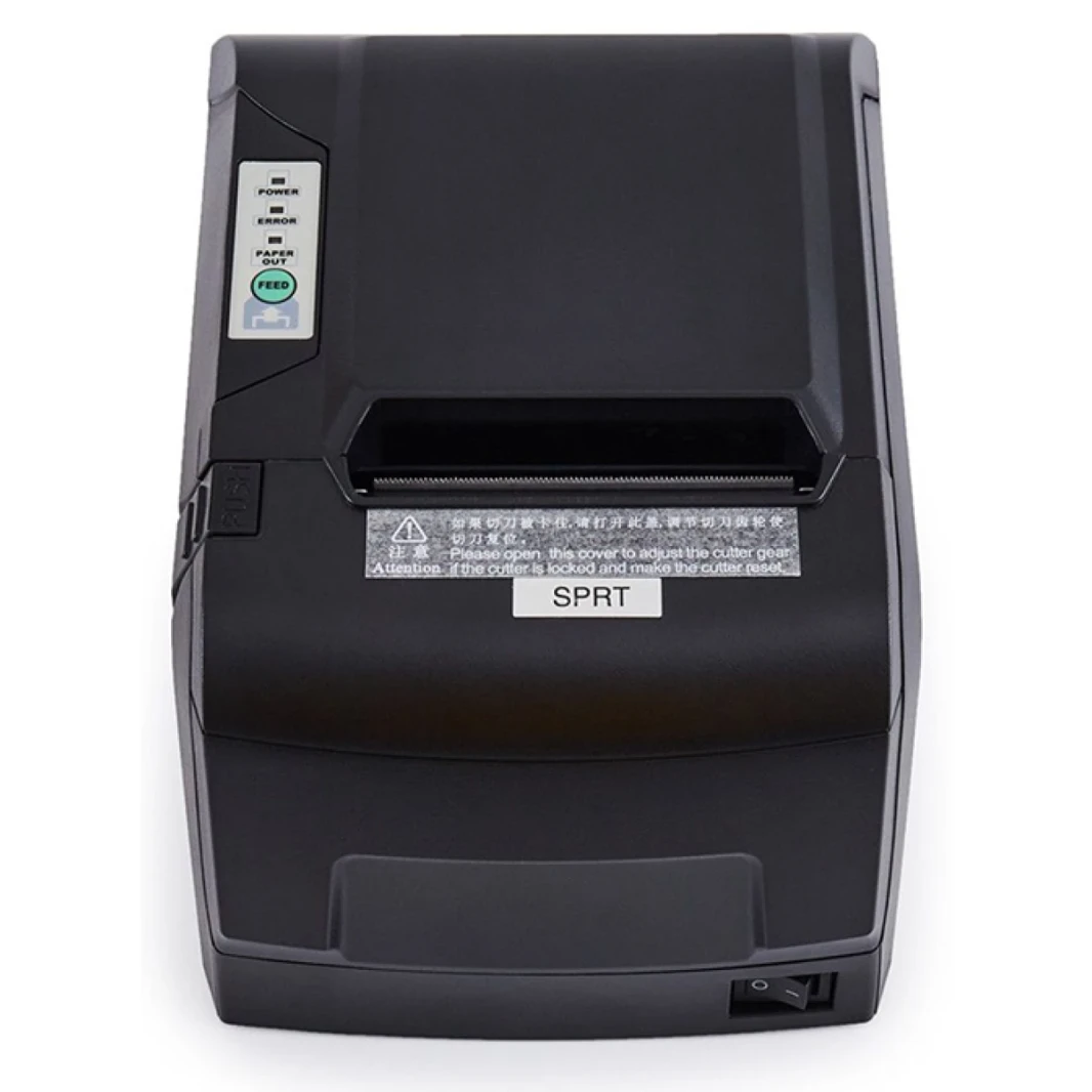 SPRT Direct Thermal POS Printer 250mm USB ، Ethernet ، WiFi Black SP-POS88VWF