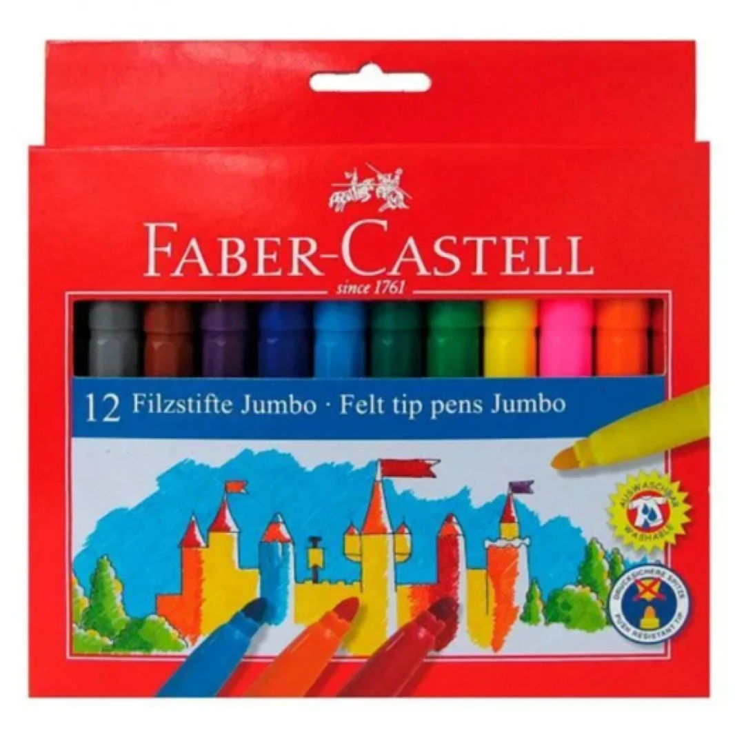 Faber Castell Jumbo Markers Pack من 12