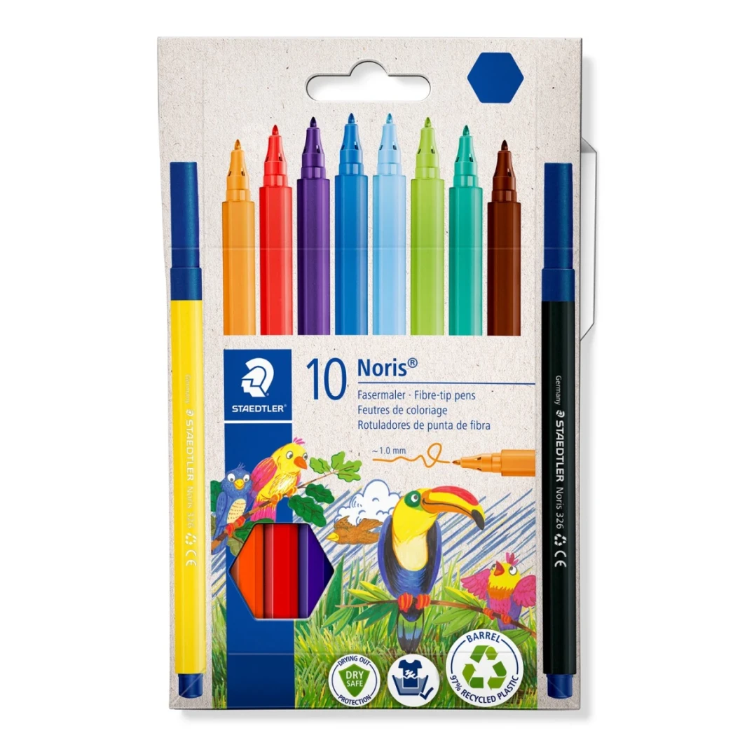 Staedtler Noris Pibre-Tip Pens من 10