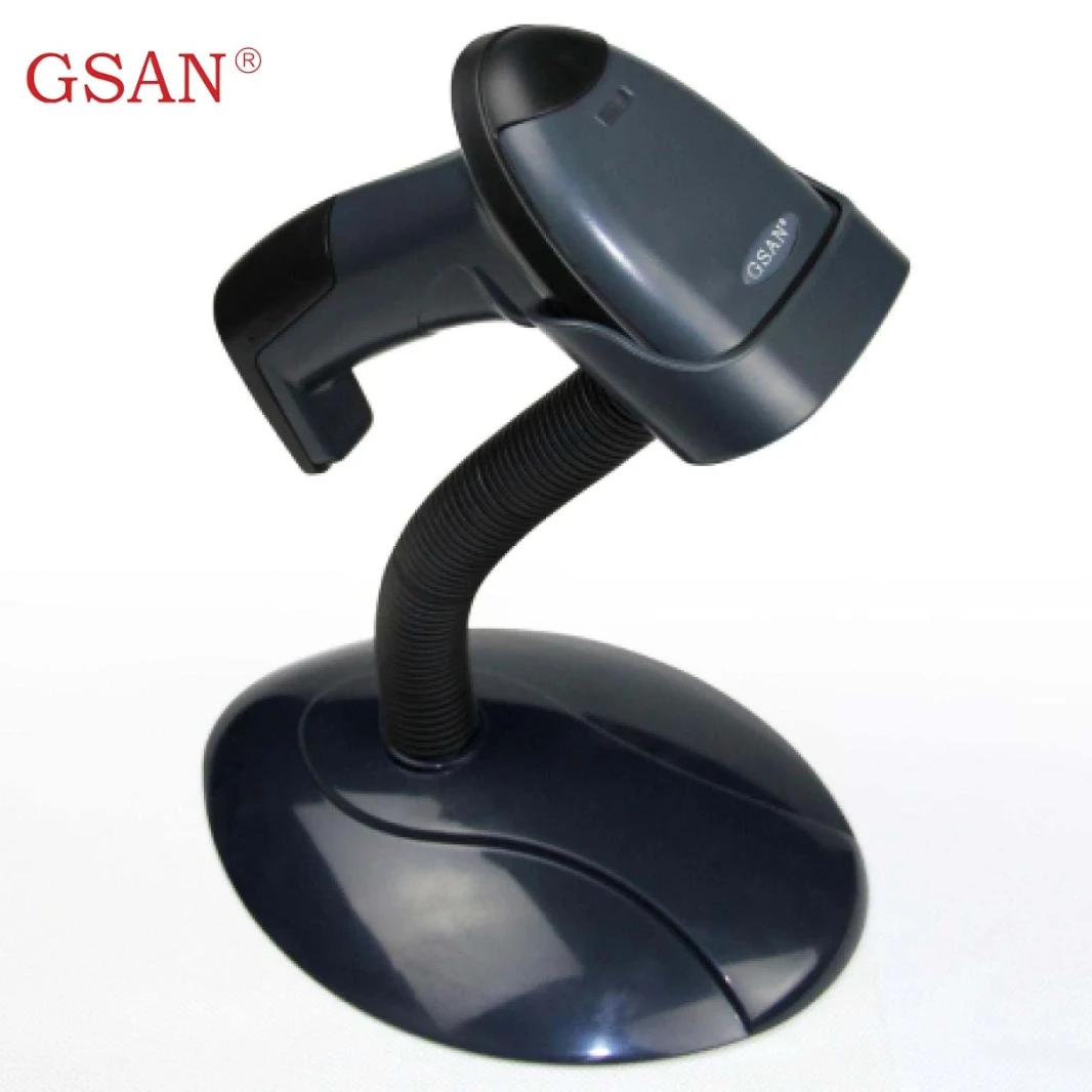 GSAN POS ليزر 2D الباركود الماسح الضوئي USB & Stand Model GS-1890