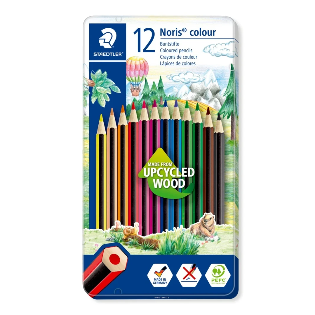 Staedtler Metal case Pencils colors pack of 12