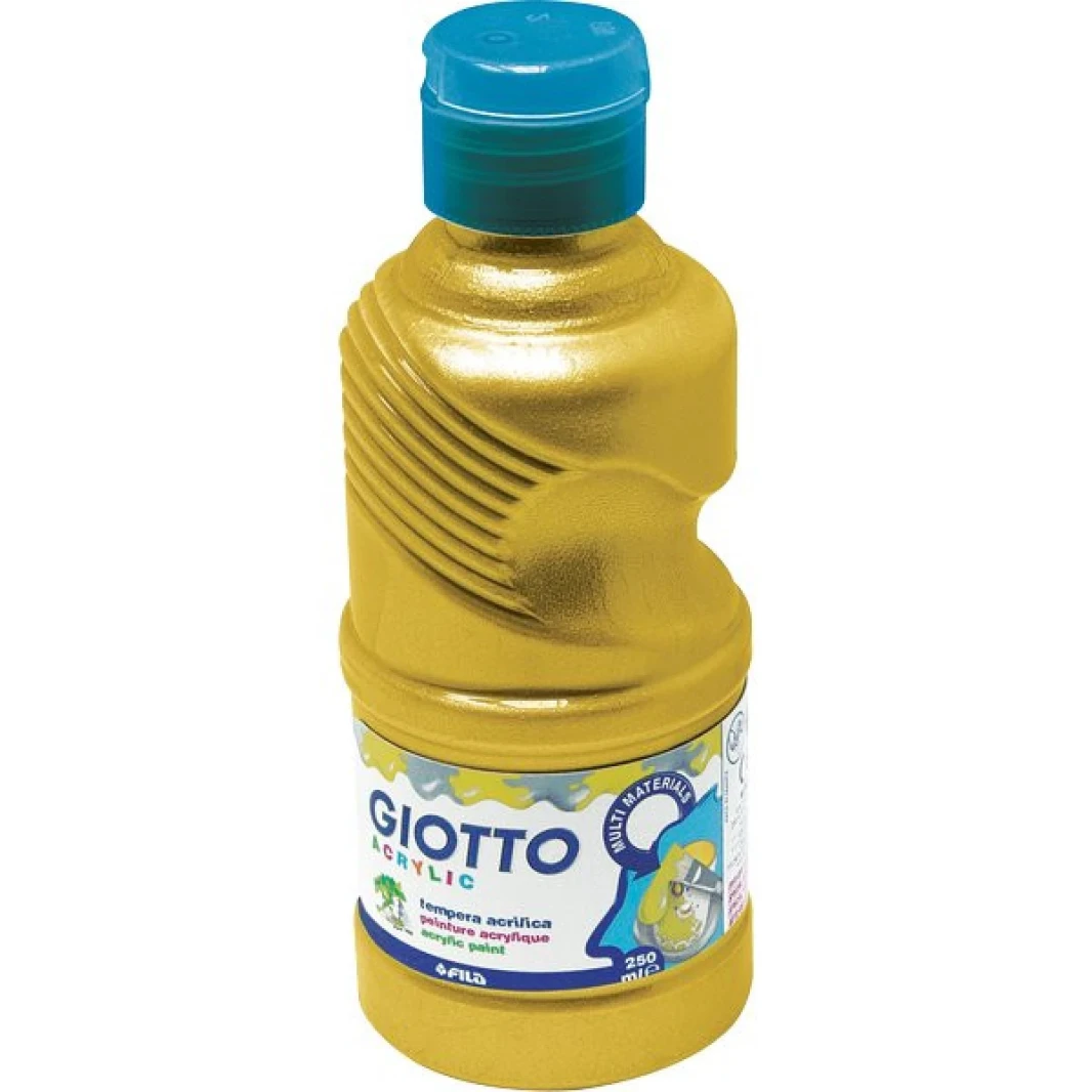 GIOTTO Acrylic Paint Gloss Effect, Metallic 500ml Pack of 1
