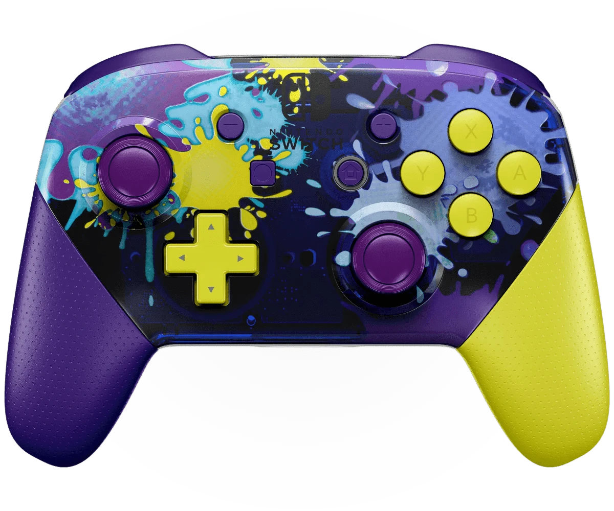 SPLATOON NINTENDO PRO CUSTOM CONTROLLER – Purple