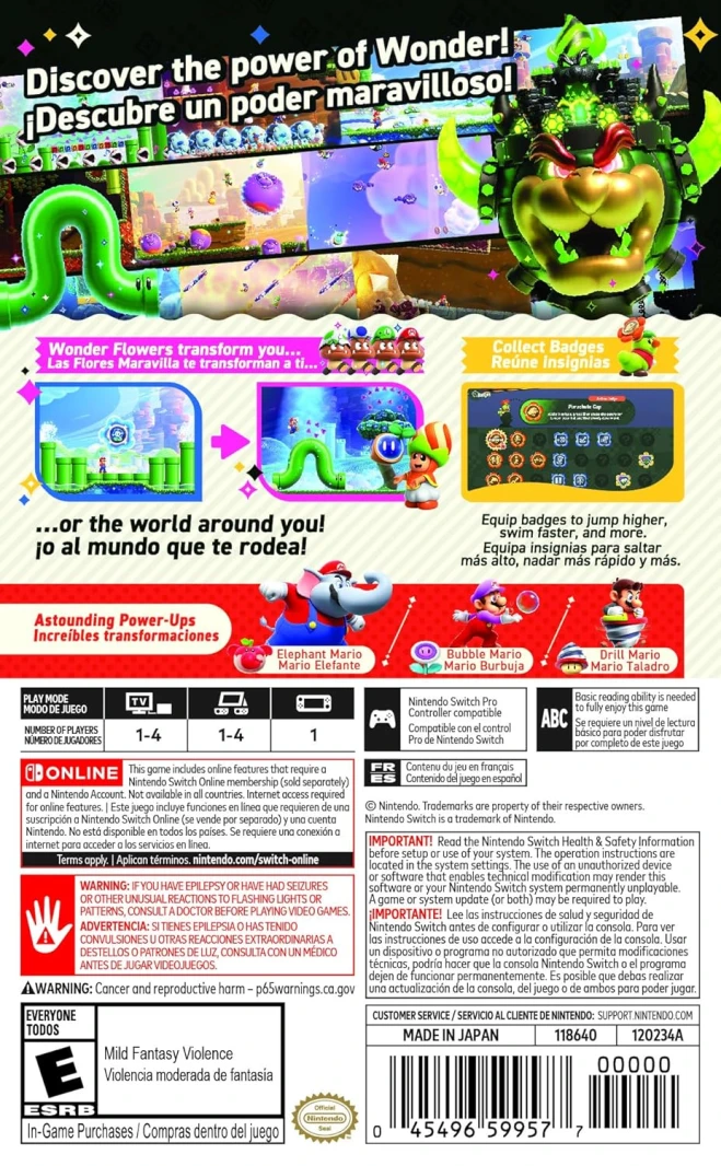 Super Mario Bros.™ Wonder – Nintendo Switch
