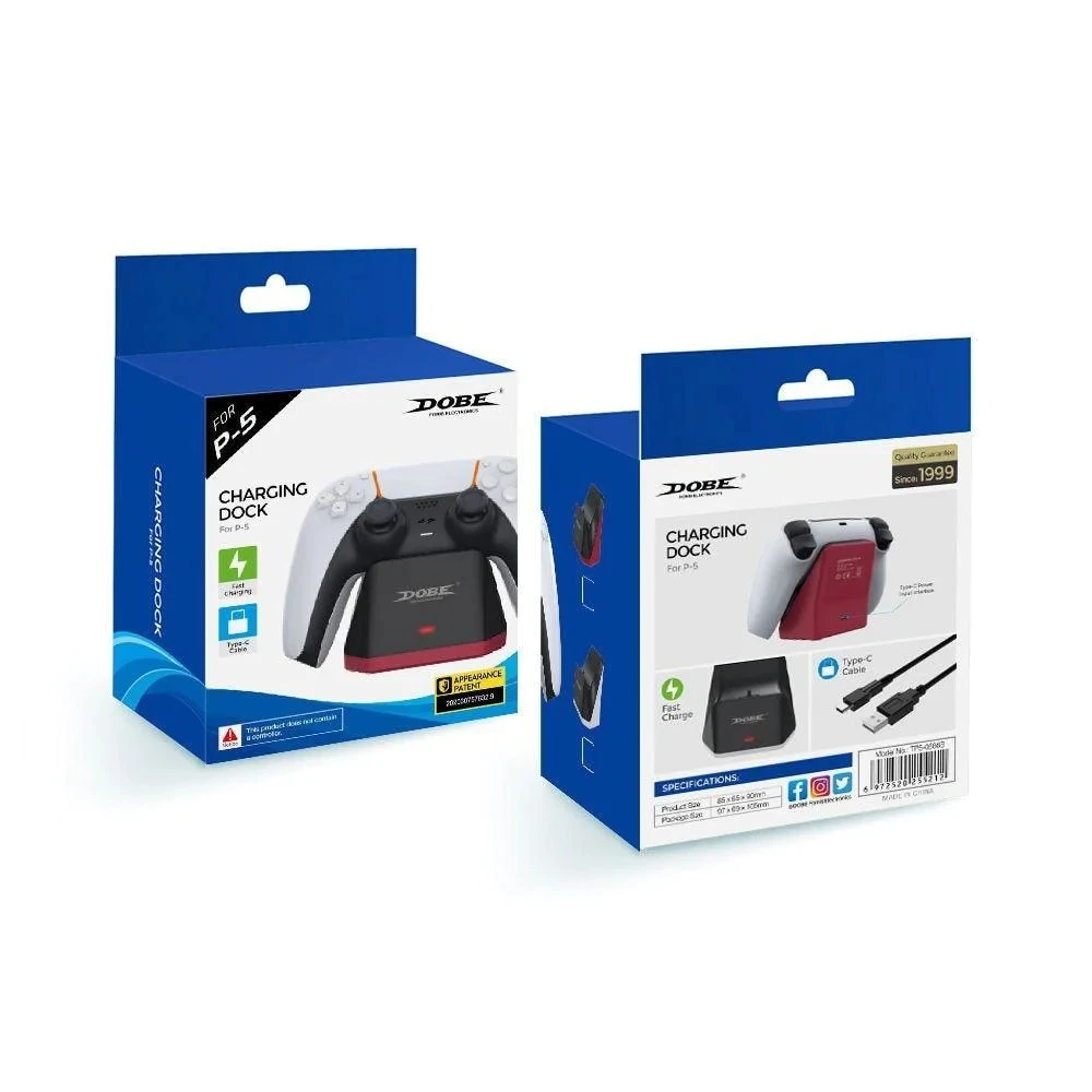 DOBE 1Controller Charging Dock with USB cable for Playstation 5