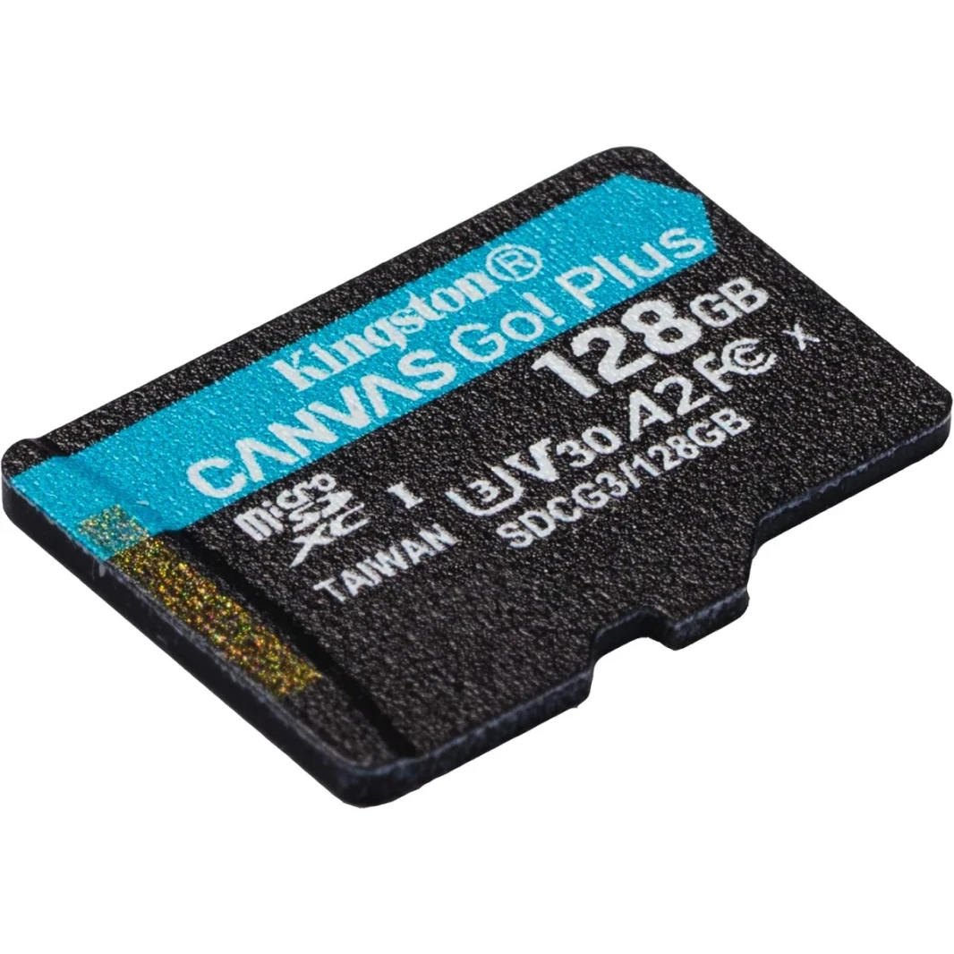Kingston 128GB بطاقة الذاكرة MicroSDXC Canvas Go بالإضافة إلى 170 ميجابايت/ثانية اقرأ UHS-I C10 U3