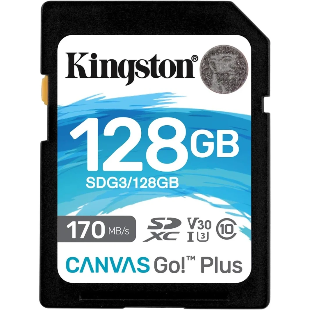 Kingston 128GB CARD SDXC Canvas Go Plus 170 MB /S C10 ، U3 ، V30