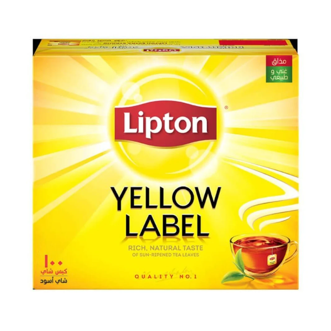 Lipton Yellow Label Black Tea Pack من 100