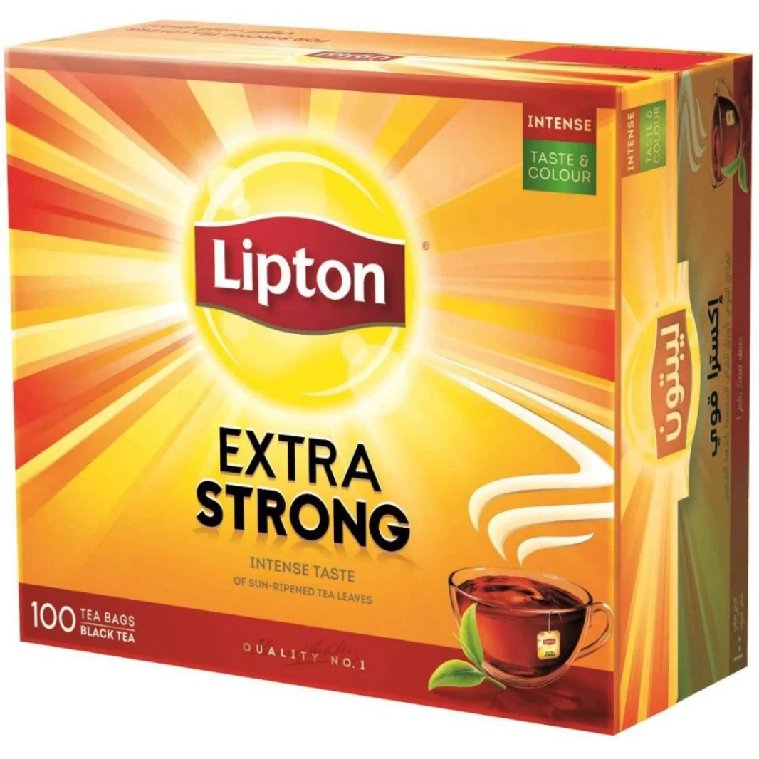 حزمة شاي Lipton Strong Strong من 100