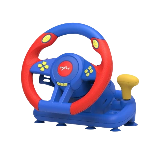 PXN V3 Pro 180° Gaming Steering Wheel – Blue & Red