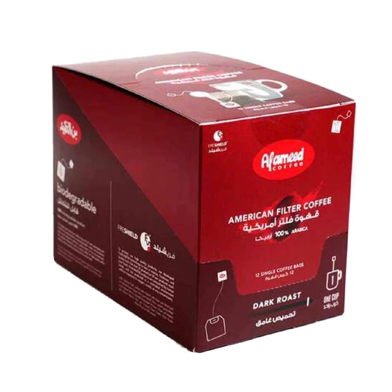 Al Ameed American Coffee Dark Filter 12 Bags
