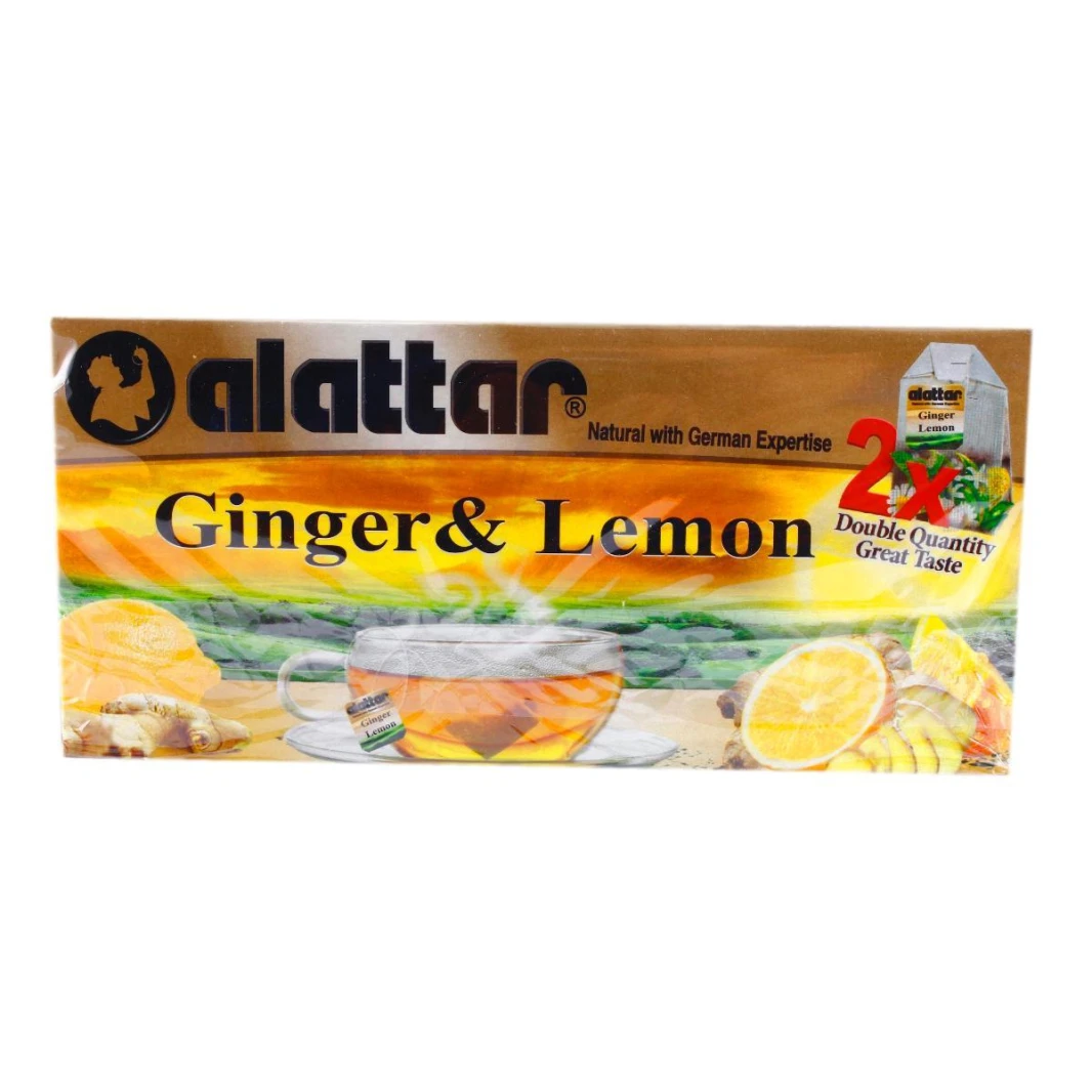 Al Attar Ginger & Lemon 20 Tea Bags X2