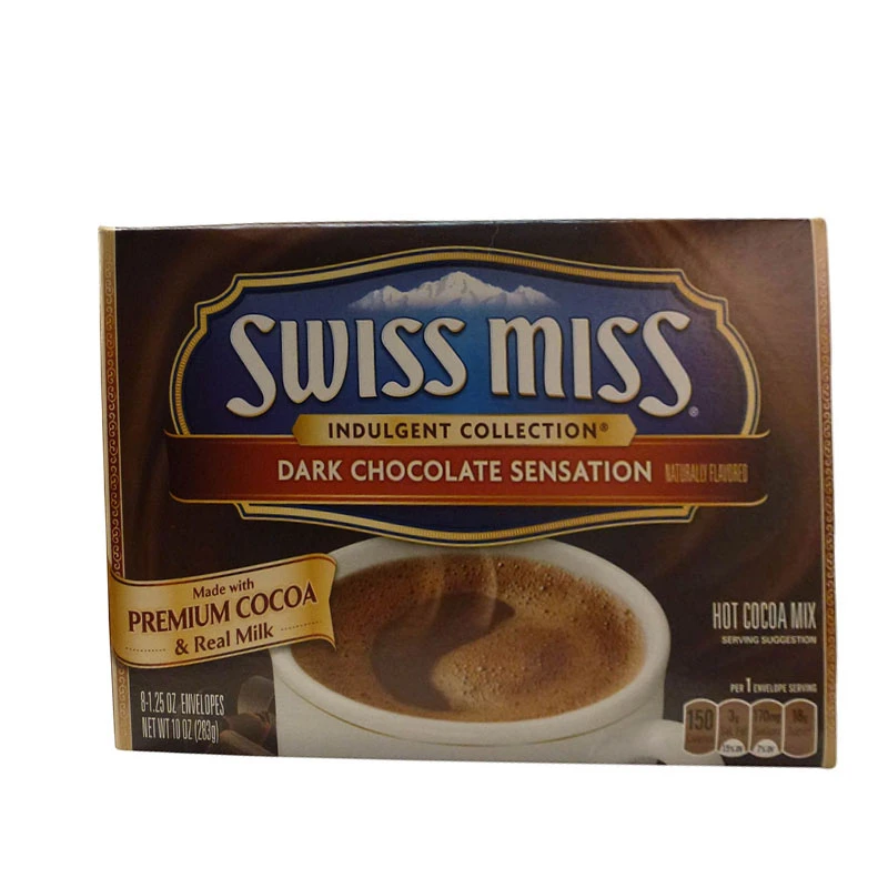 Swiss Miss Swiss Dark Chocolate Sensation Hot Cocoa Mix 8 أكياس