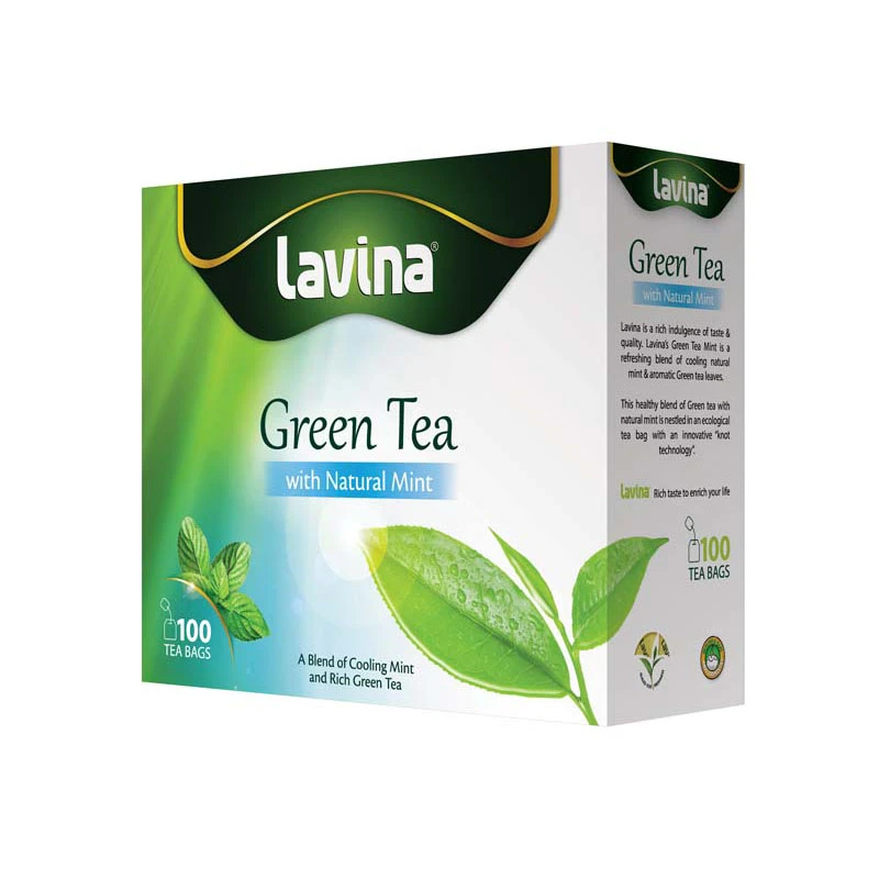 Lavina Pure Green Mint Tea 100 Bags