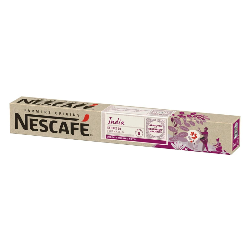 Nescafe Farmers Origins India Espresso Coffee Pods 10 Capsules