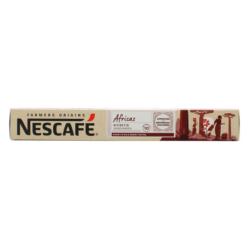 Nescafe Farmers Origins African Ristretto Coffee Pods 10 Capsules