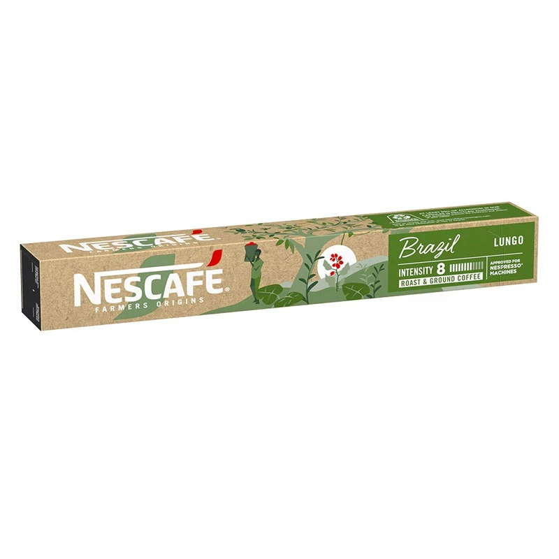 Nescafe Farmers Origins Brazil Lungo Coffee Pods 10 Capsules