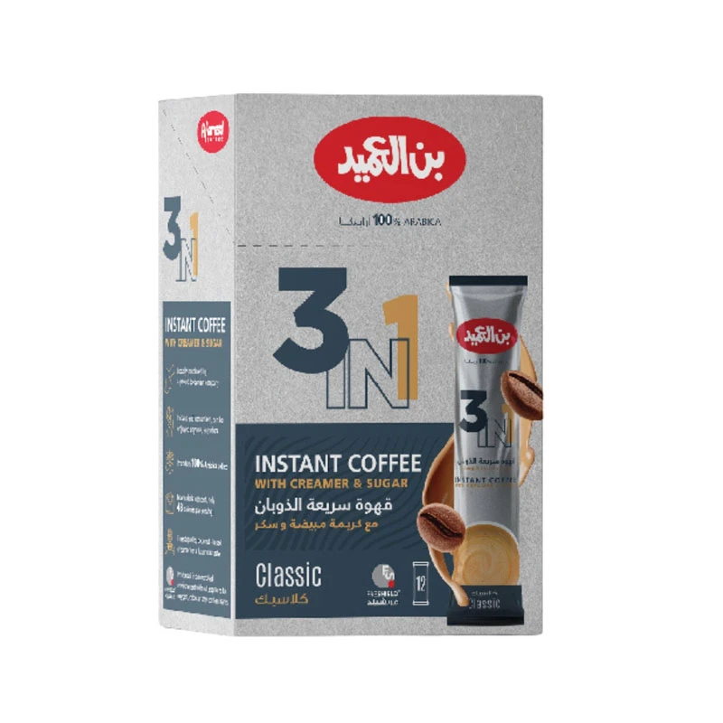 AL AMEED 3 في 1 Fructant Coffee 20g × 12 أكياس