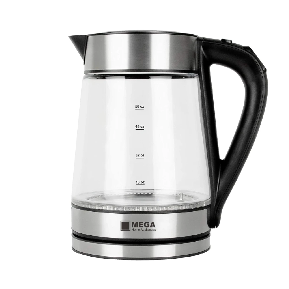 MEGA KETTLE 2200W 1.7L GLASS