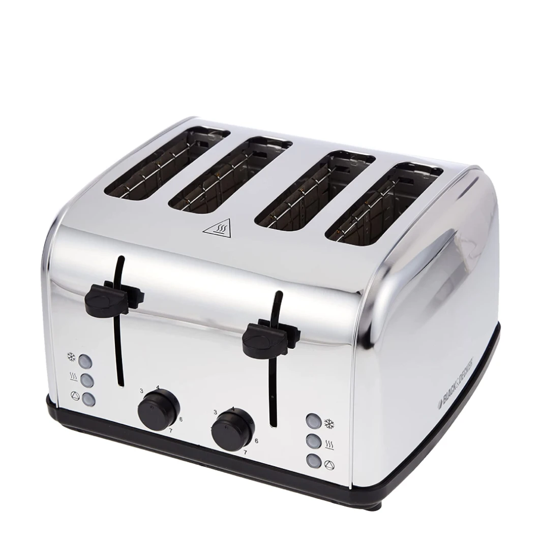 Black & Decker 4 شريحة محمصة ، 1800 واط