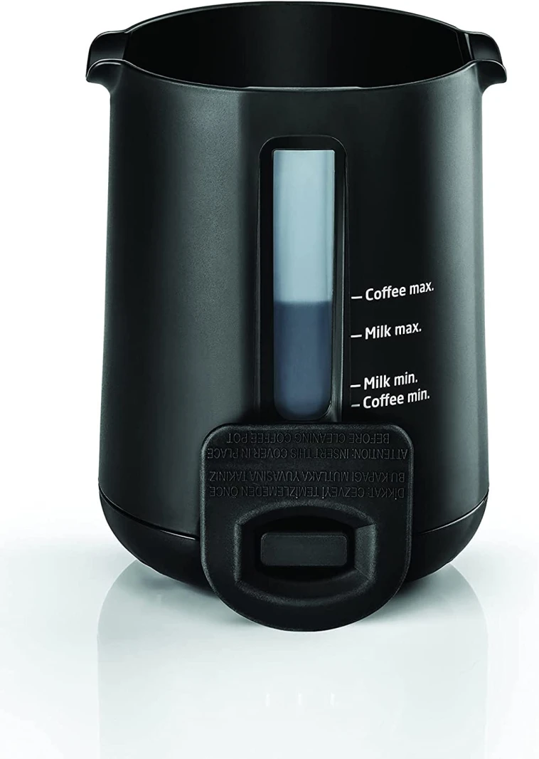 BLACK+DECKER 735W 300ML TURKISH COFFEE MAKER, 4-5 CUPS WITH MILK WARMER AND HOT CHOCOLATE MAKER TCM730-B5