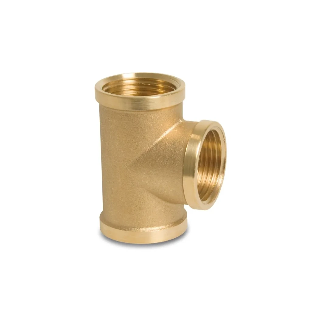 T-PIECE 90° BRASS 1/2" FEMALE THREAD