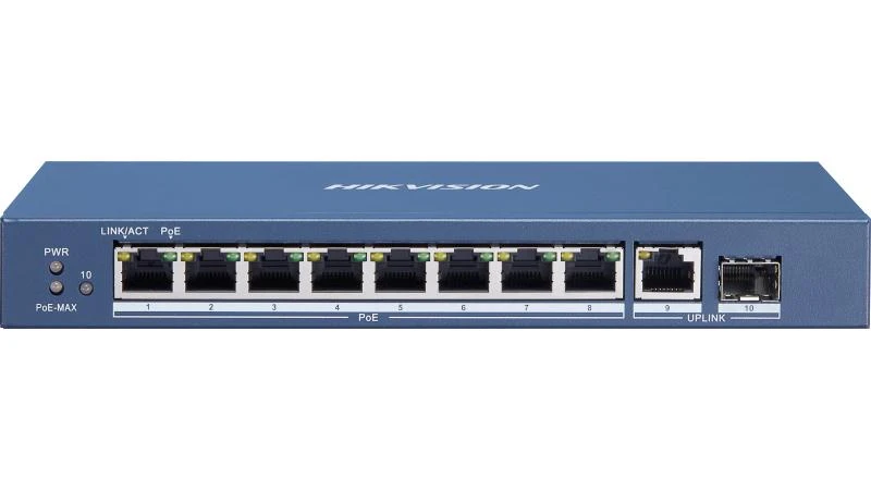 Hikvision 8 Port Gigabit غير مُدارة Poe DS-3E0510P-E/M Switch