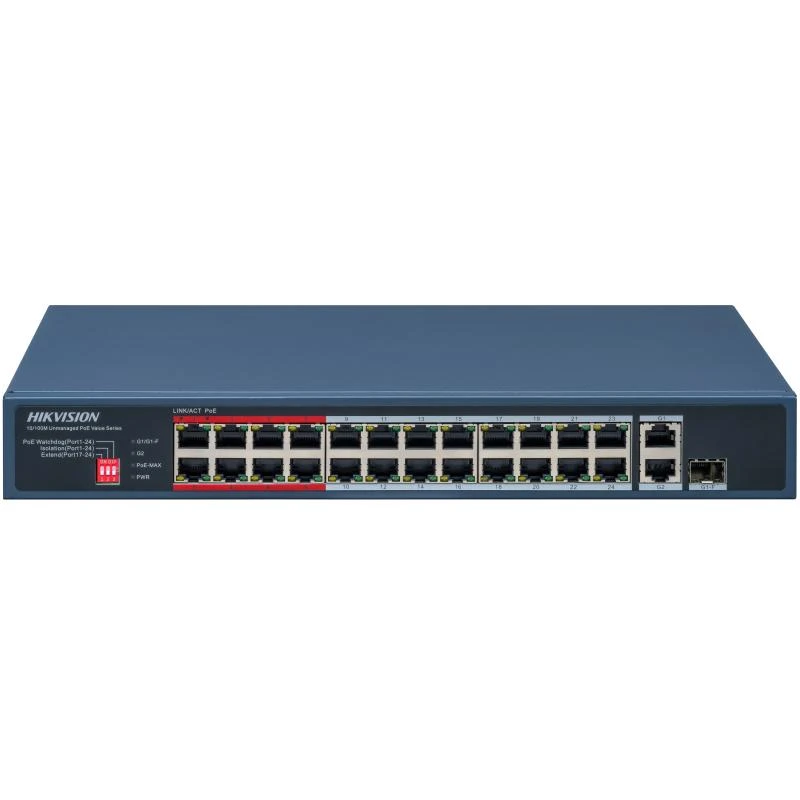 Hikvision 24 Port Fast Ethernet Ungeding Poe DS-3E0326P-E (C) التبديل