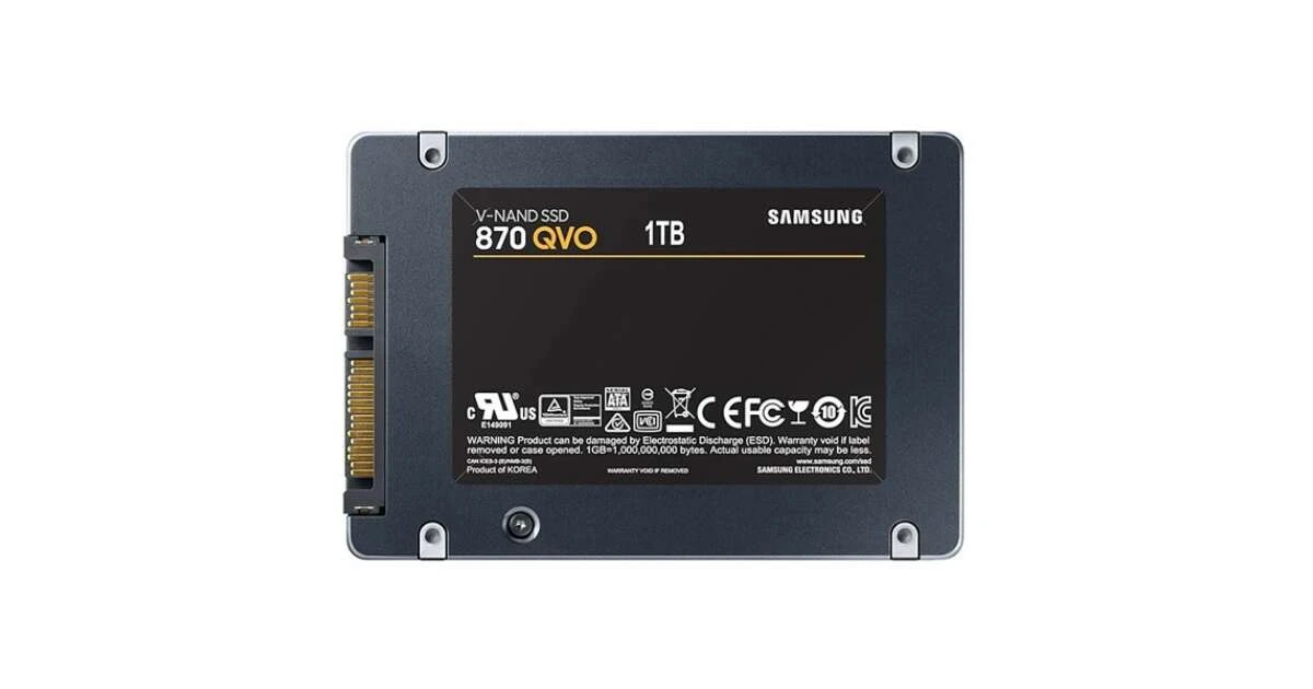 Samsung 870 QVO 1TB Sata III 2.5" SSD
