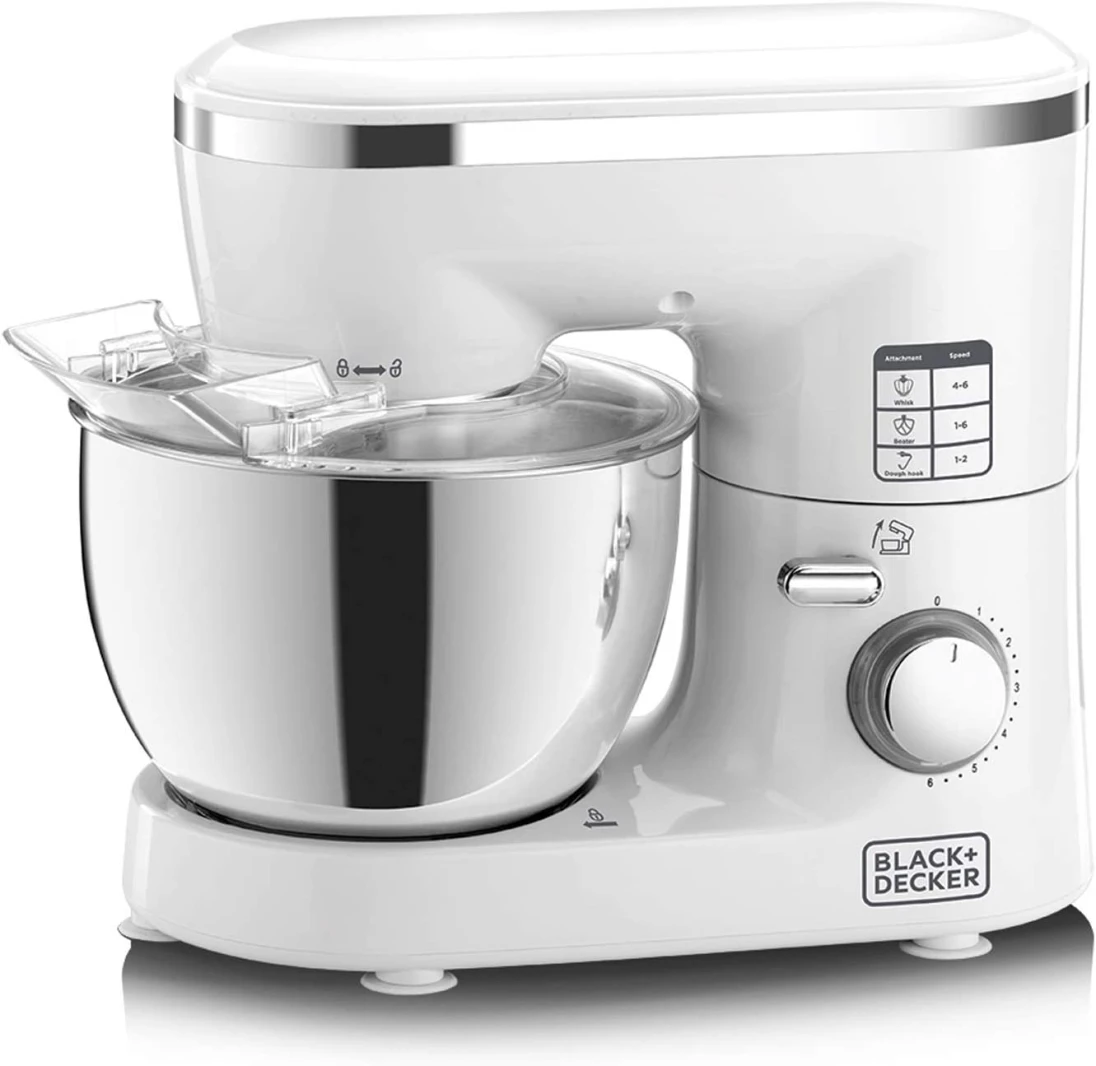 Black & Decker vertical mixer and mixer, 1000 watts, 6 speeds, with stainless steel bowl