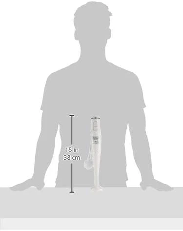 Black & Decker hand blender with glass measuring cup, 2 speeds - 300 watts