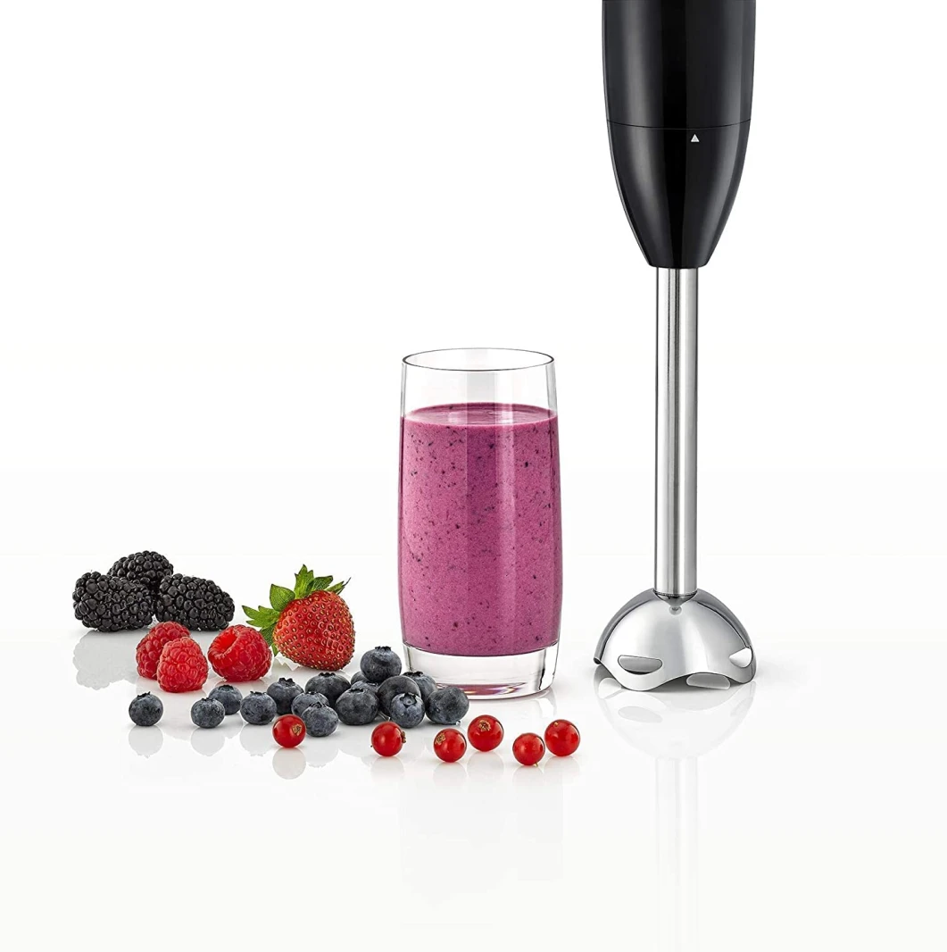 BLACK & DECKER 600W 3-IN-1 HAND BLENDER WITH CHOPPER, BLACK