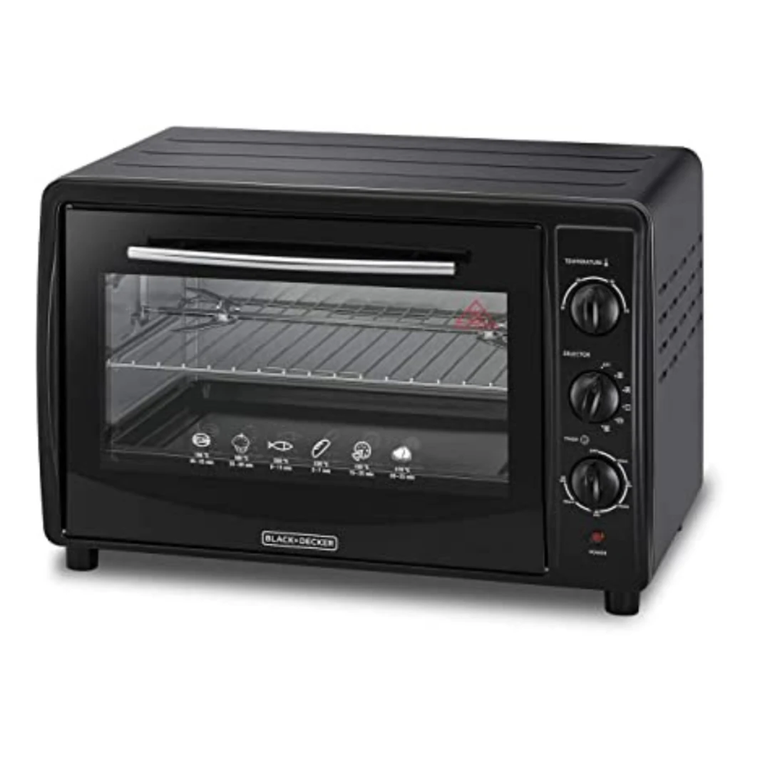 BLACK & DECKER 45L TOASTER OVEN WITH ROTISSERIE FOR TOASTING/ BAKING/ BROILING BLACK TRO45RDG-B5