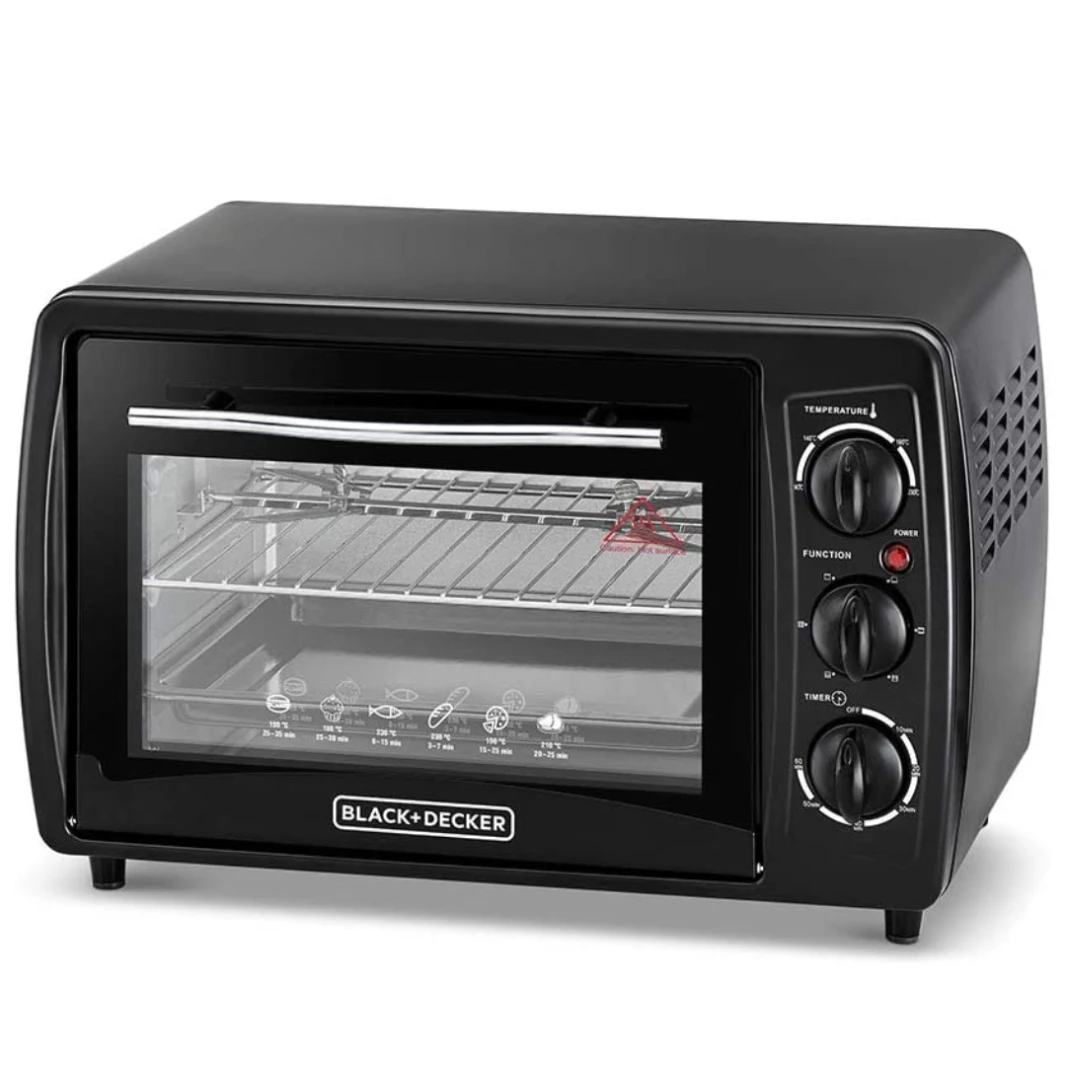 Black & Decker 19L متعددة الوظائف من الزجاج المزدوج الفرن