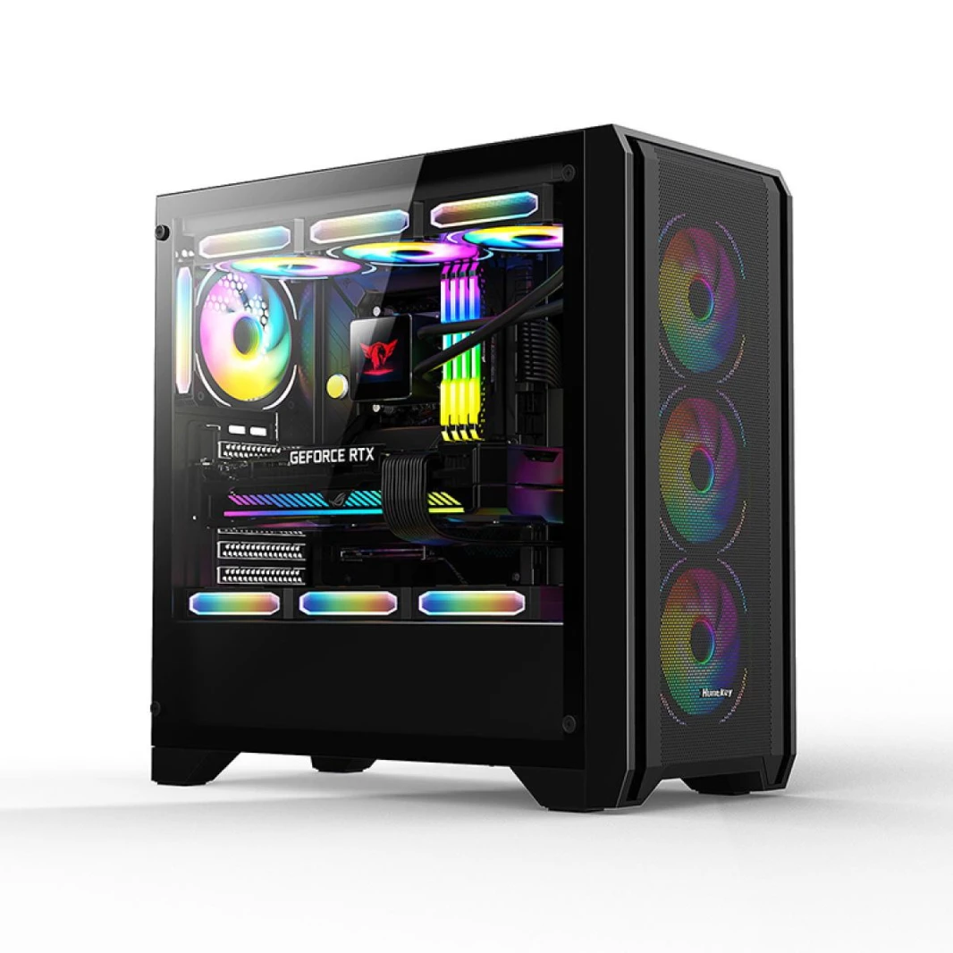 Huntkey GX750A Gaming Case 3 Fans - Black