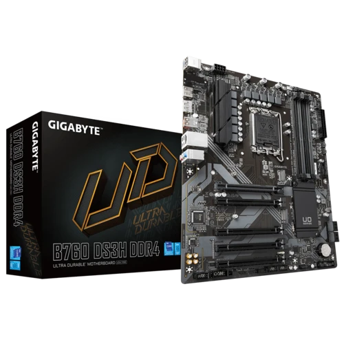 GIGABYTE B760 DS3H DDR5 Intel® B760 LGA 1700 (14 ، 13 و 12 GEN) ، ATX Motherboard ، 8 + 2 + 1 مراحل HYBRID DIGITAL DIGITAL