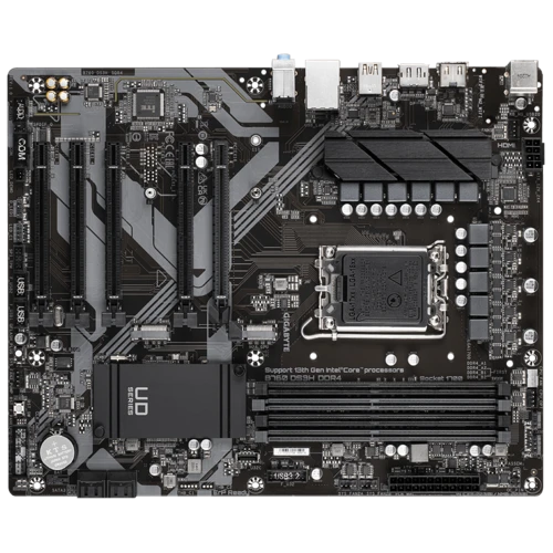 GIGABYTE B760 DS3H DDR5 Intel® B760 LGA 1700 (14 ، 13 و 12 GEN) ، ATX Motherboard ، 8 + 2 + 1 مراحل HYBRID DIGITAL DIGITAL